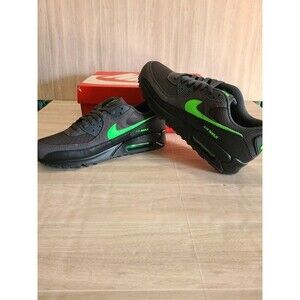 Size 9.5 - Nike Air Max 90 Black Green Strike